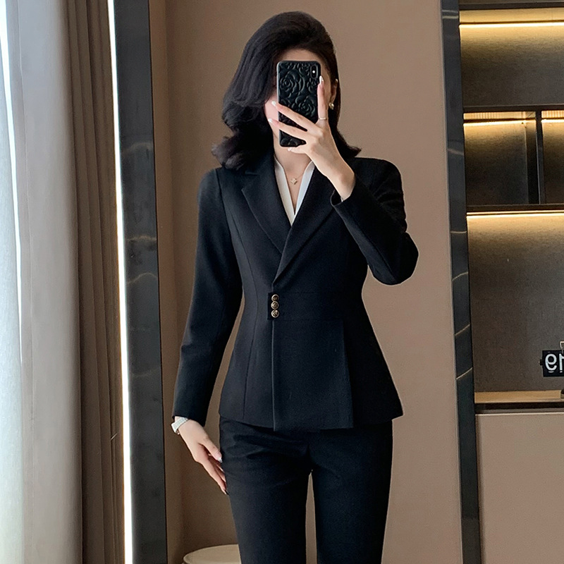 Women Formal Wear Shirt And Pant - Professional women's suit for autumn and