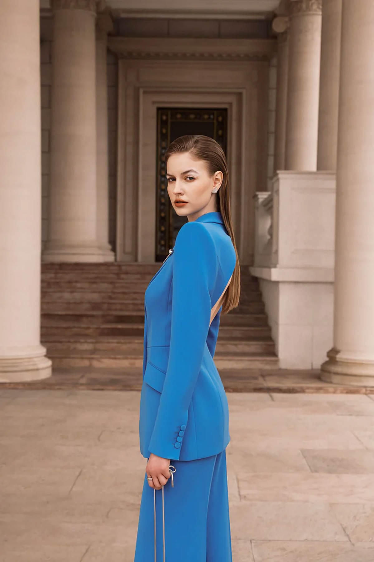 Sexy Open Back Women Blazer Su - Women Formal Wear For Graduation บทวิจารณ์และราคา