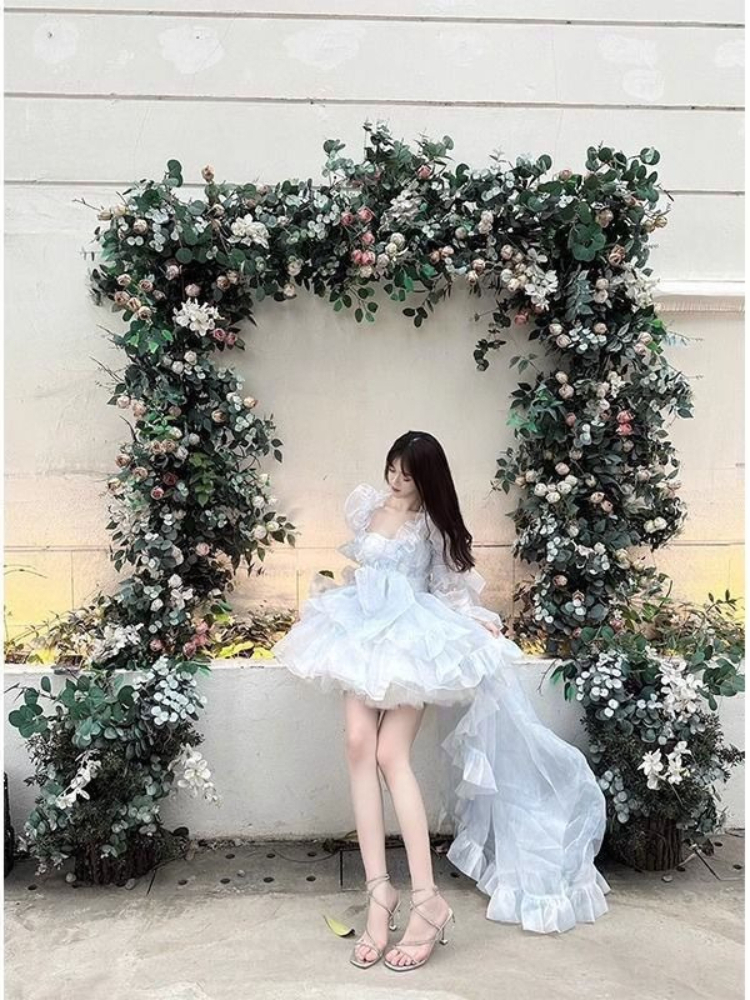 Sweet Lolita French Puff Sleev - Women Formal Wear For Graduation บทวิจารณ์และราคา