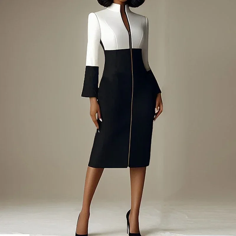 Women Contrast Color V Neck Zi - Women Formal Wear H&M บทวิจารณ์และราคา