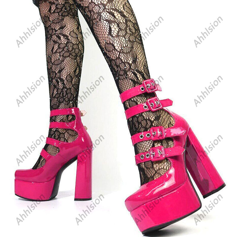 Ahhlsion Women Spring Pump Pat - Pump Heel Block บทวิจารณ์และราคา