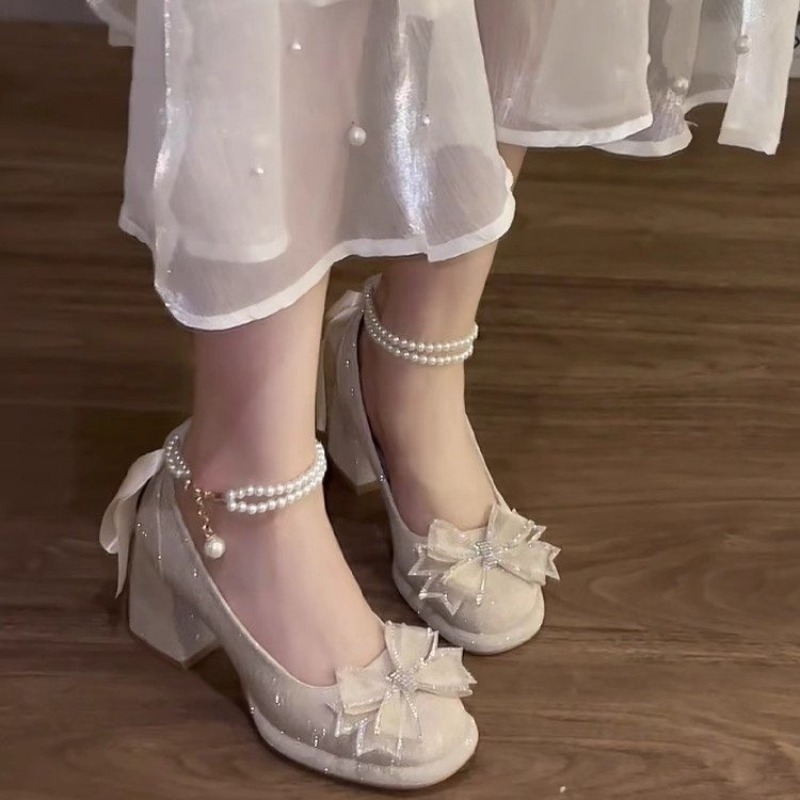 Block Heel Women's Platform Fr - Pump Heel Block บทวิจารณ์และราคา