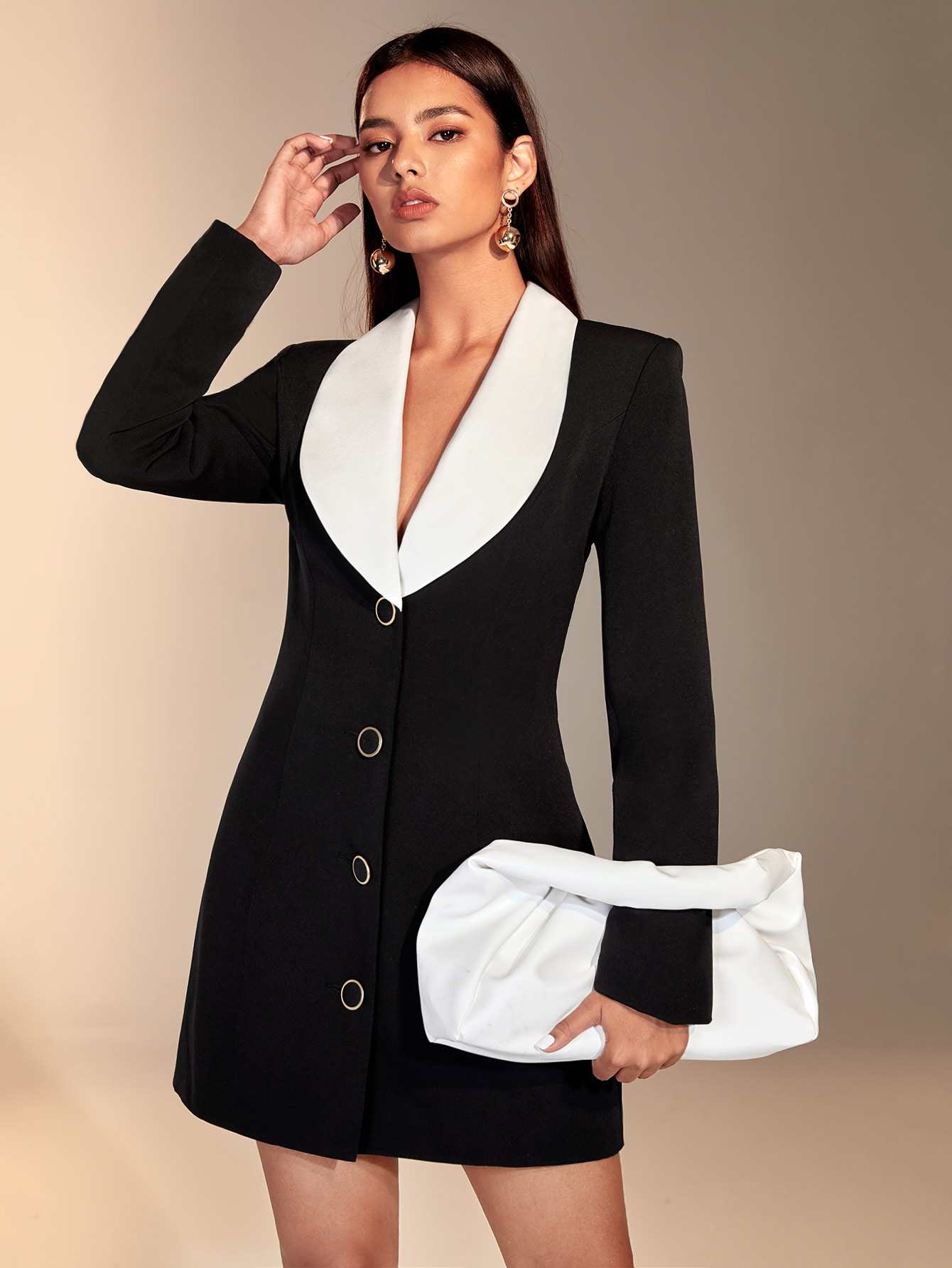 Color Matching Women Blazer Dr - Women Formal Wear For Graduation บทวิจารณ์และราคา