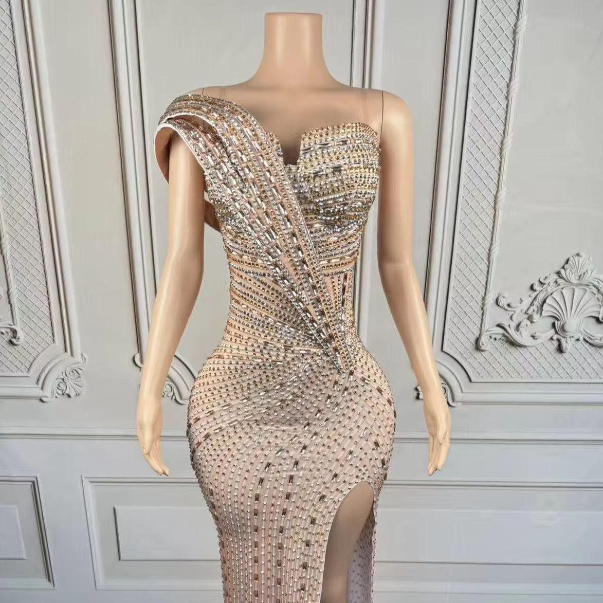 Xiangbin Sparkly Crystals Form - Women Formal Wear For Graduation บทวิจารณ์และราคา