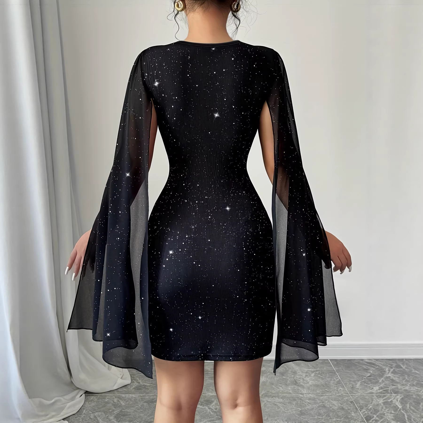 V Neck Bodycon Midi Dress Eleg - Women Formal Wear H&M บทวิจารณ์และราคา