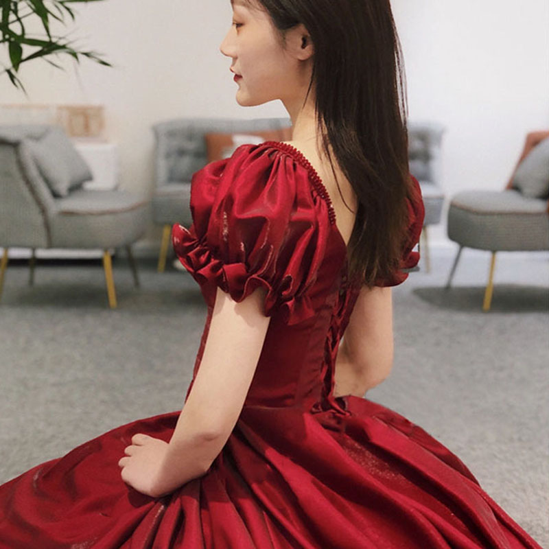 Evening Dress Red Bridal Toast - Women'S Formal Dinner Wear บทวิจารณ์และราคา