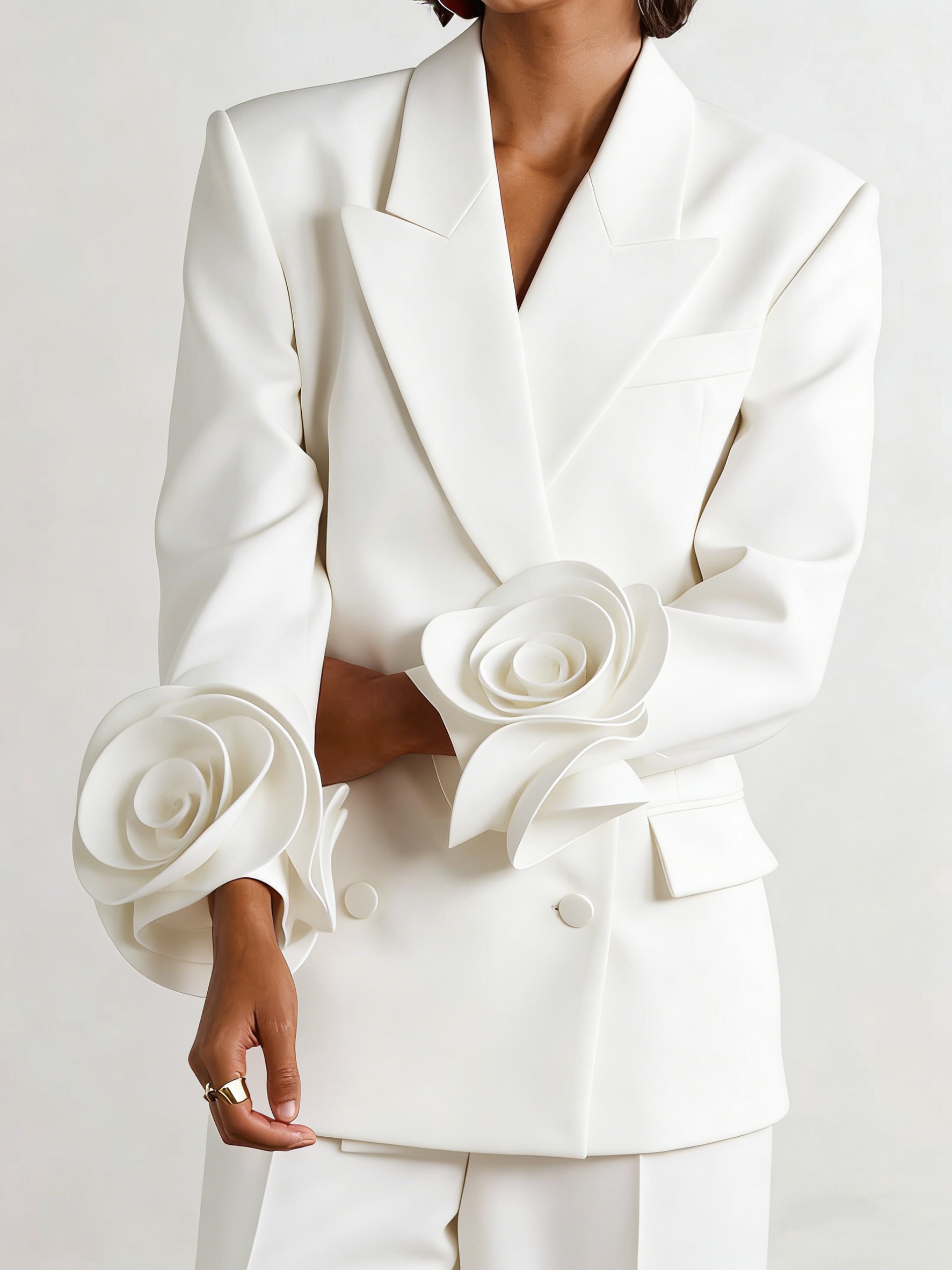 2 Pieces White Flowers Women P - Women Formal Wear For Graduation บทวิจารณ์และราคา