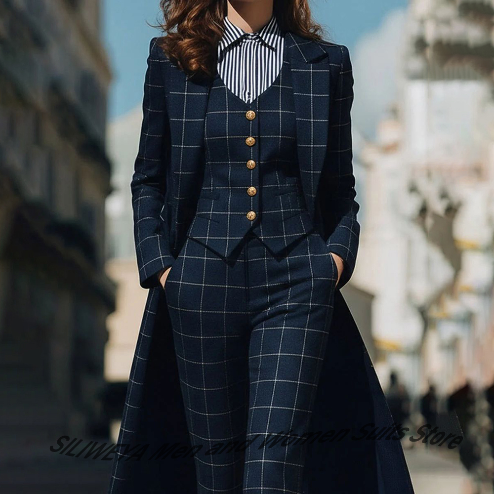 Sophisticated Navy Blue Women' - Women Formal Wear Vest บทวิจารณ์และราคา