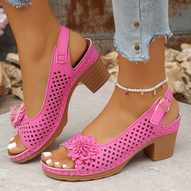 Block Heel Sandals Women's Fas - Pump Heel Block บทวิจารณ์และราคา