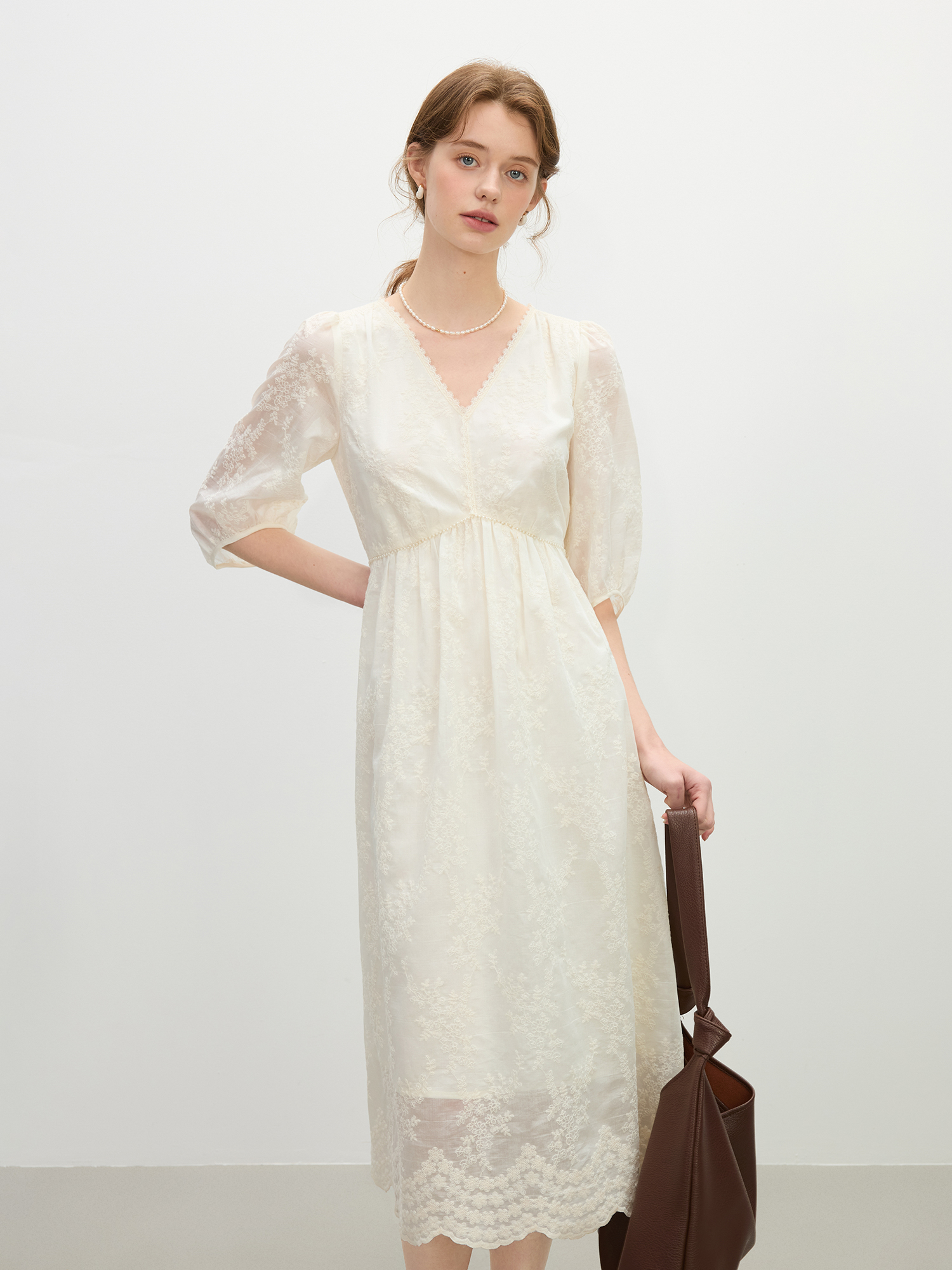 FSLE French Jacquard Lace Maxi - Women Formal Wear H&M บทวิจารณ์และราคา