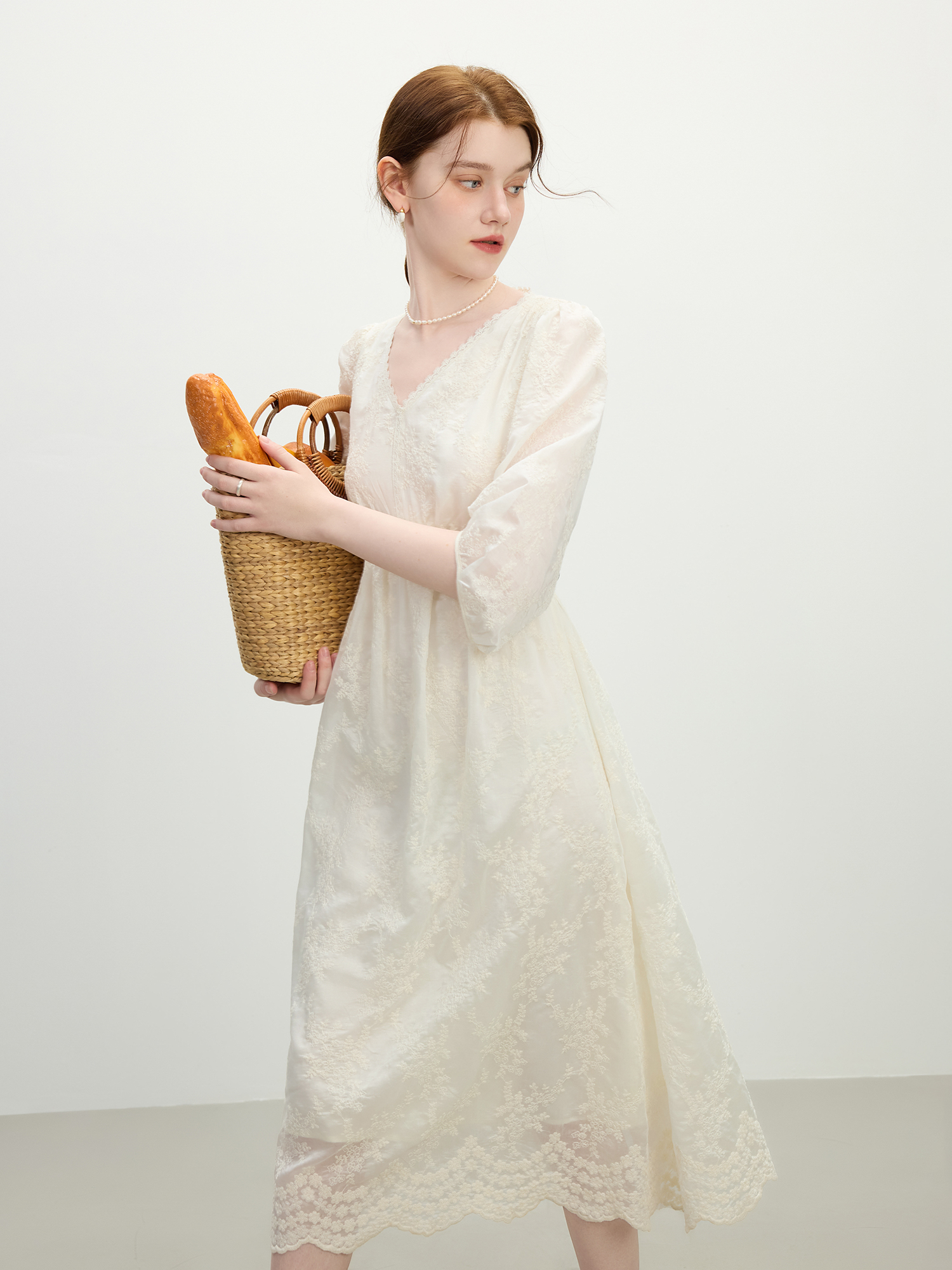 FSLE French Jacquard Lace Maxi - Women Formal Wear H&M บทวิจารณ์และราคา