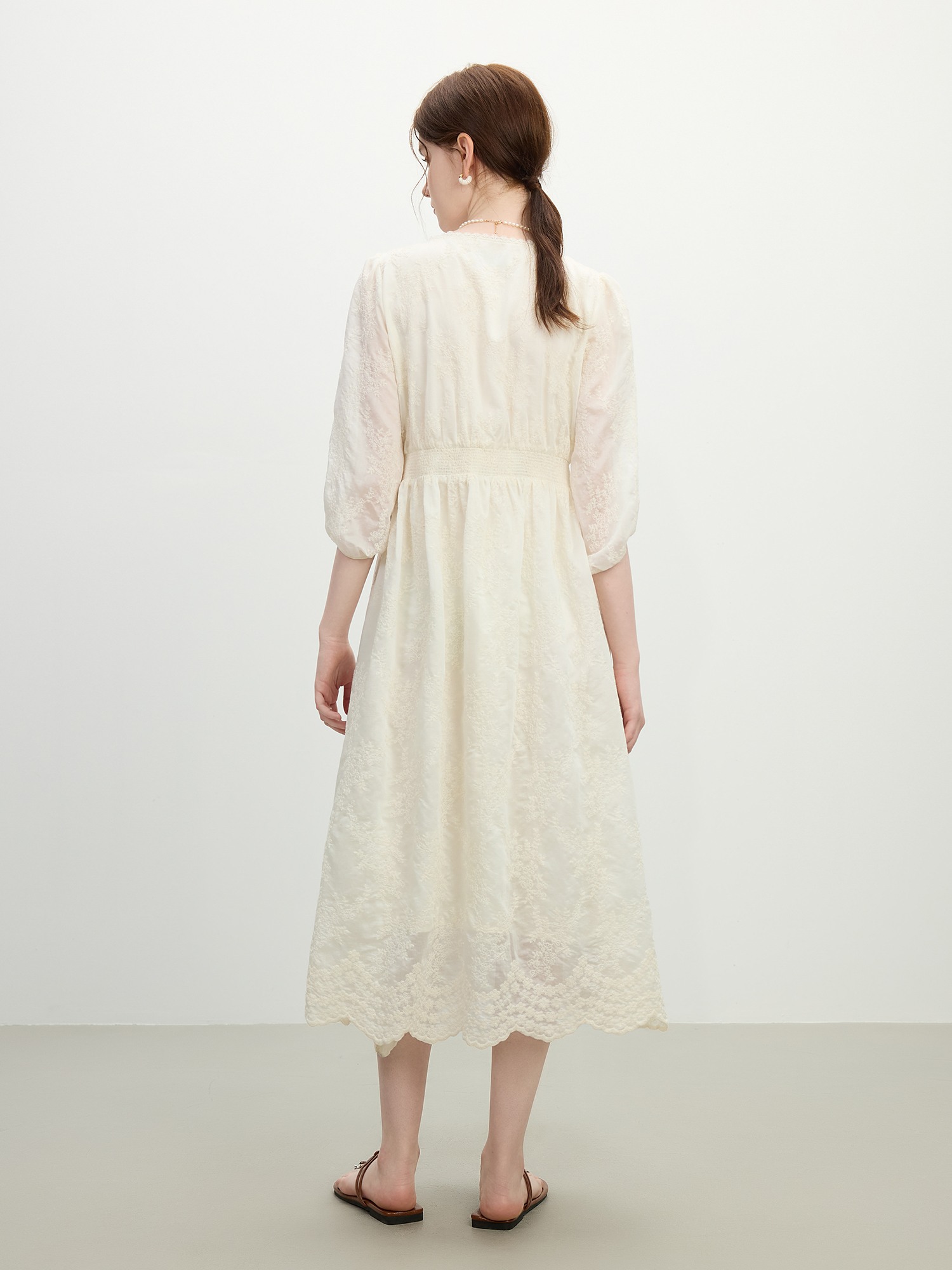 FSLE French Jacquard Lace Maxi - Women Formal Wear H&M บทวิจารณ์และราคา