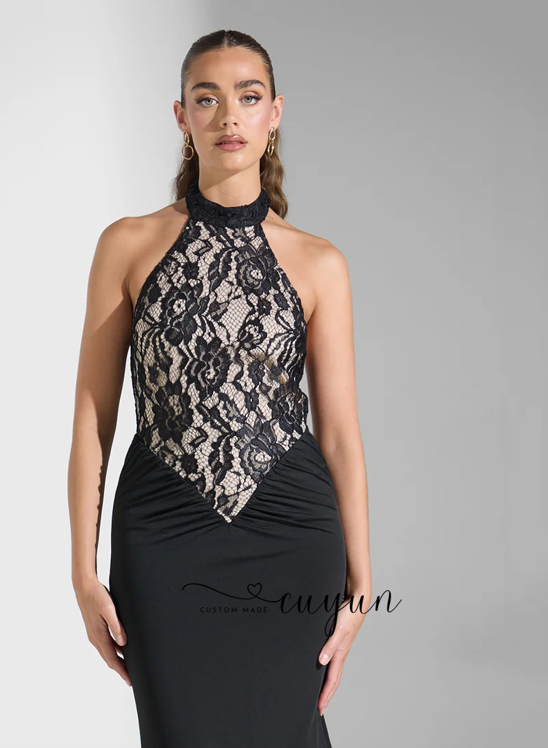 CUYUN Customized Black Sexy La - Women'S Formal Dinner Wear บทวิจารณ์และราคา