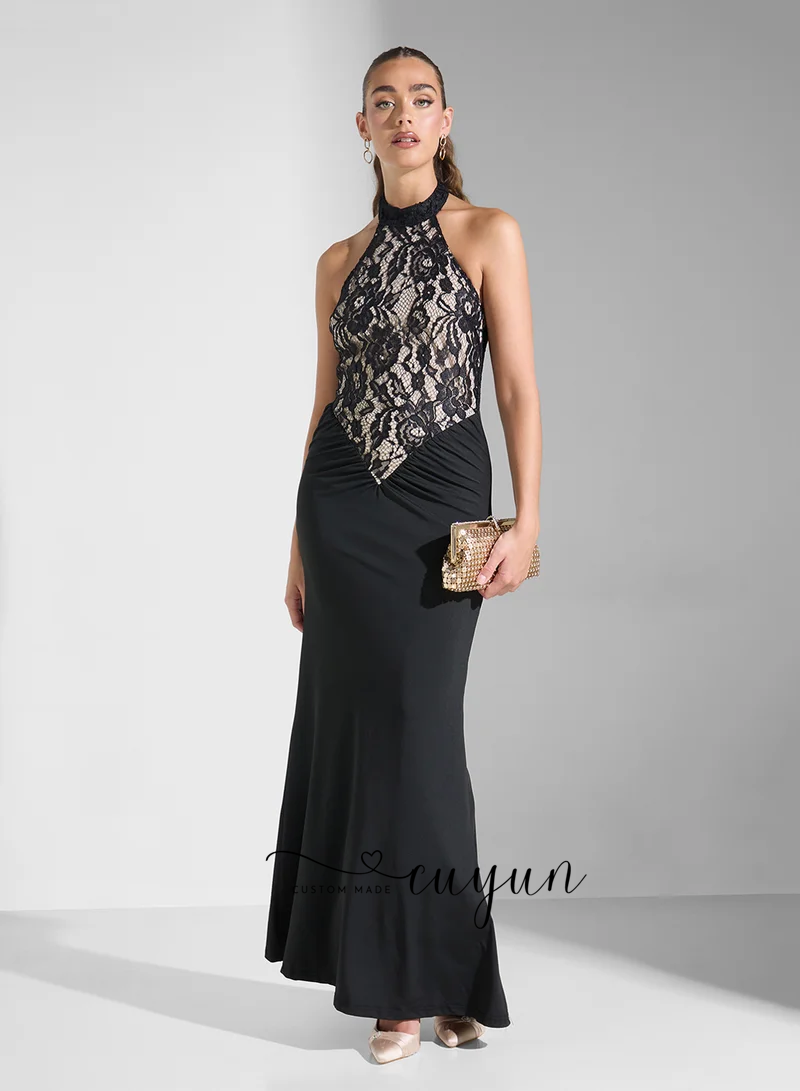 CUYUN Customized Black Sexy La - Women'S Formal Dinner Wear บทวิจารณ์และราคา