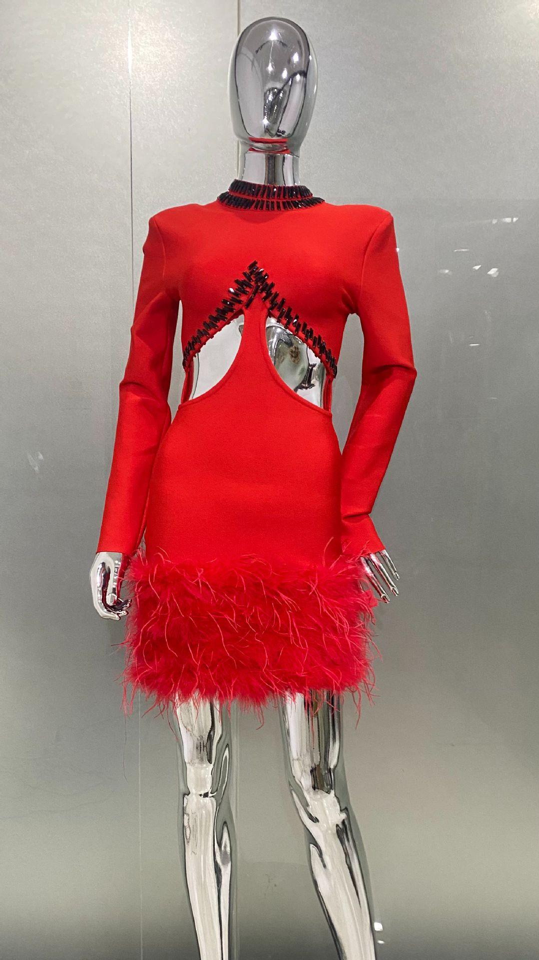2026 Luxury Ostrich Feather Gl - Women'S Formal Dinner Wear บทวิจารณ์และราคา