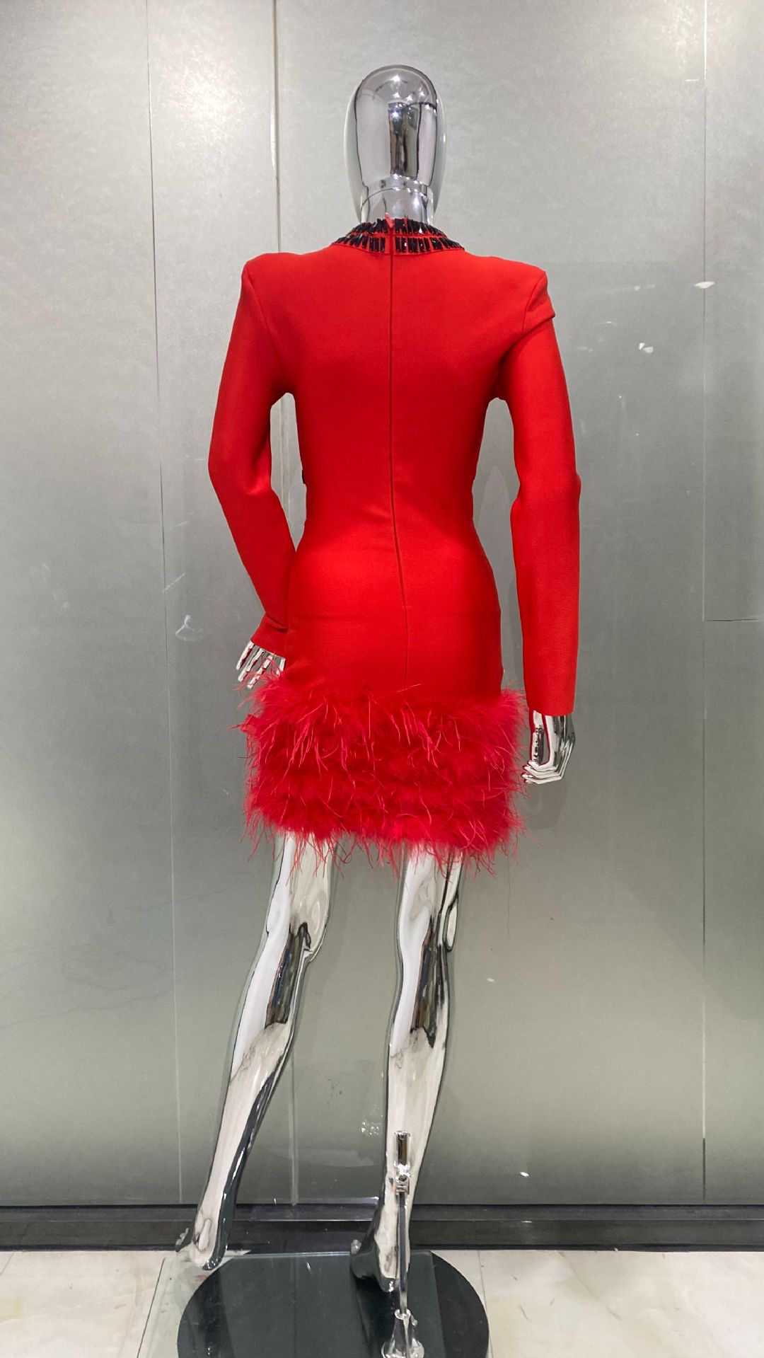 2026 Luxury Ostrich Feather Gl - Women'S Formal Dinner Wear บทวิจารณ์และราคา
