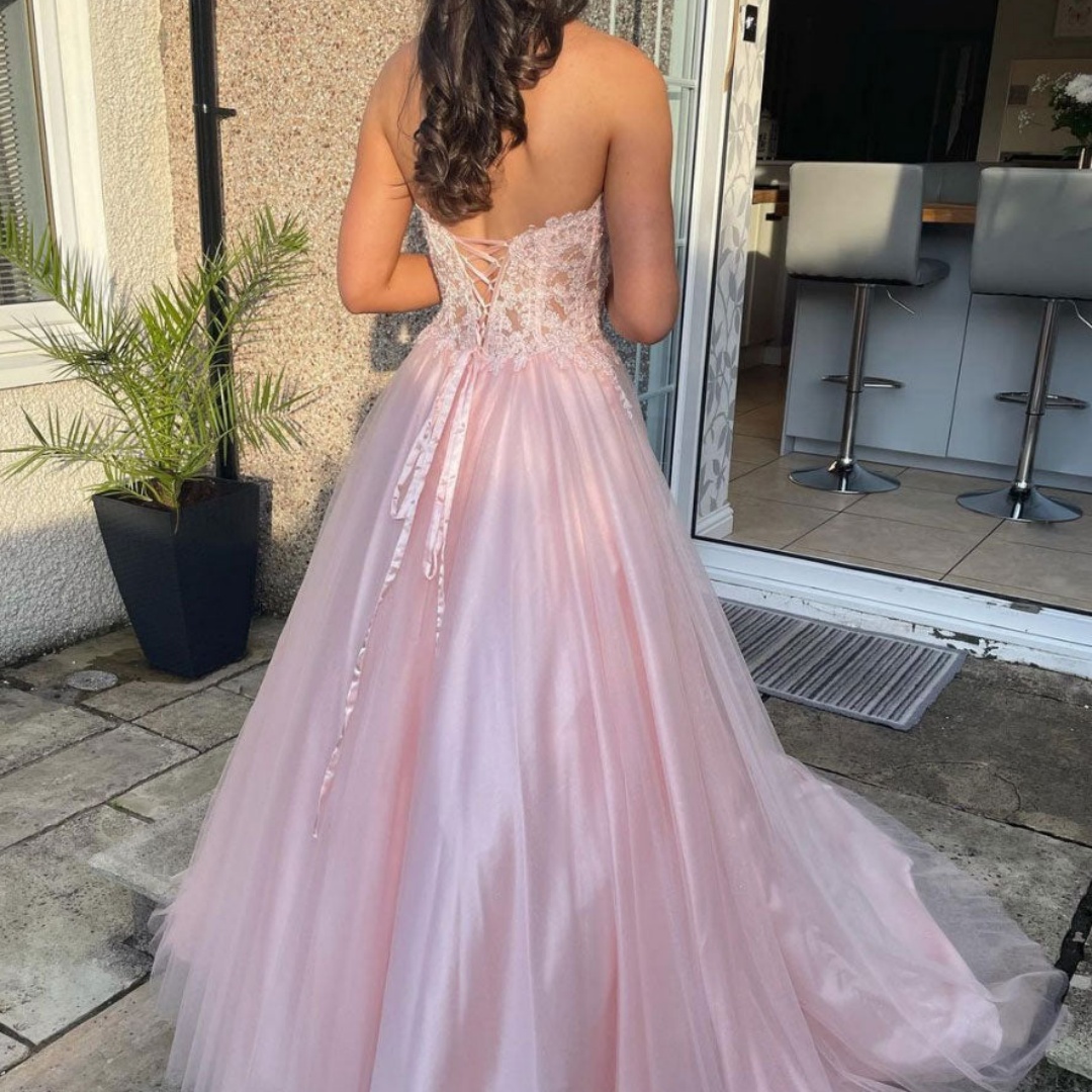 Bella Customized Pink Straples - Women Formal Wear For Graduation บทวิจารณ์และราคา
