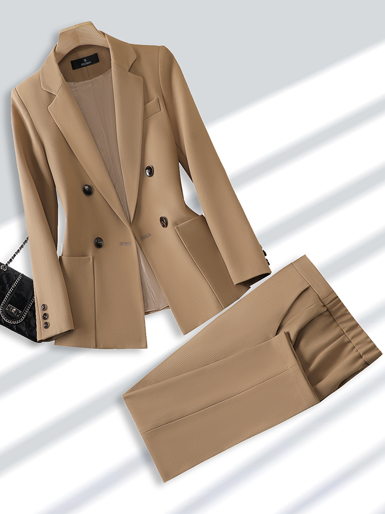Fashion Ladies Pant Suit Forma - Women Formal Wear Shirt And Pant บทวิจารณ์และราคา