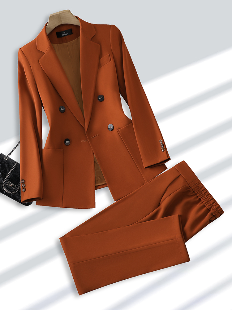 Fashion Ladies Pant Suit Forma - Women Formal Wear Shirt And Pant บทวิจารณ์และราคา