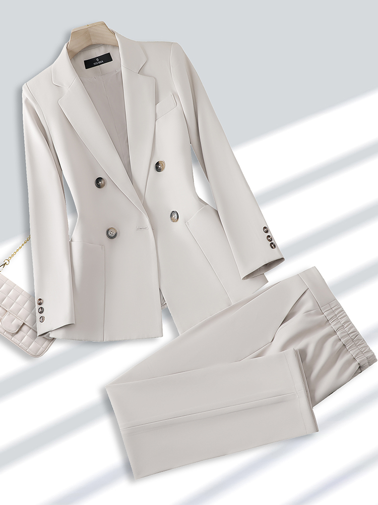Fashion Ladies Pant Suit Forma - Women Formal Wear Shirt And Pant บทวิจารณ์และราคา