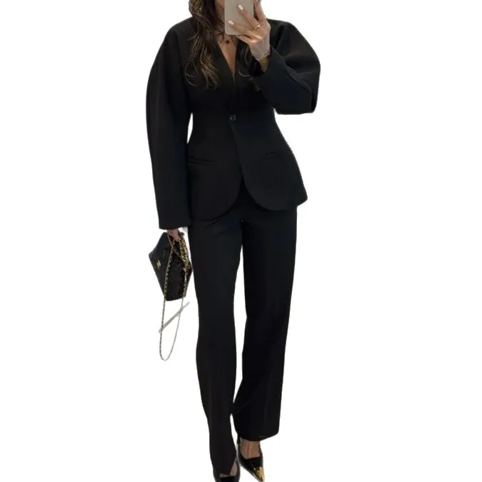 2025 New Women Black V Neck Wa - Women Formal Wear With Tie บทวิจารณ์และราคา