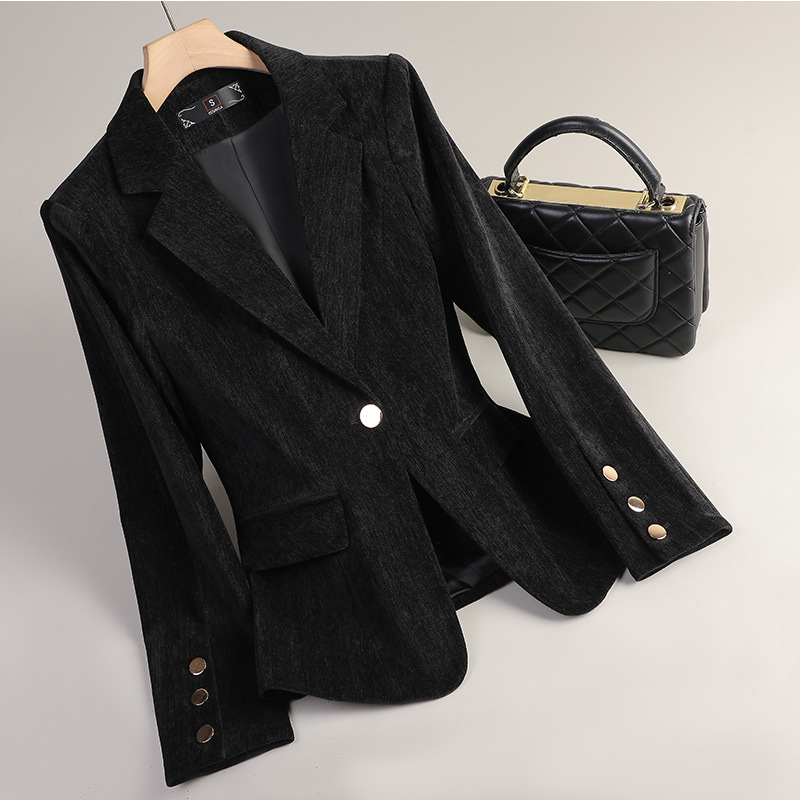 Yellow Gold Velvet Blazer Wome - Yellow Formal Wear Women บทวิจารณ์และราคา