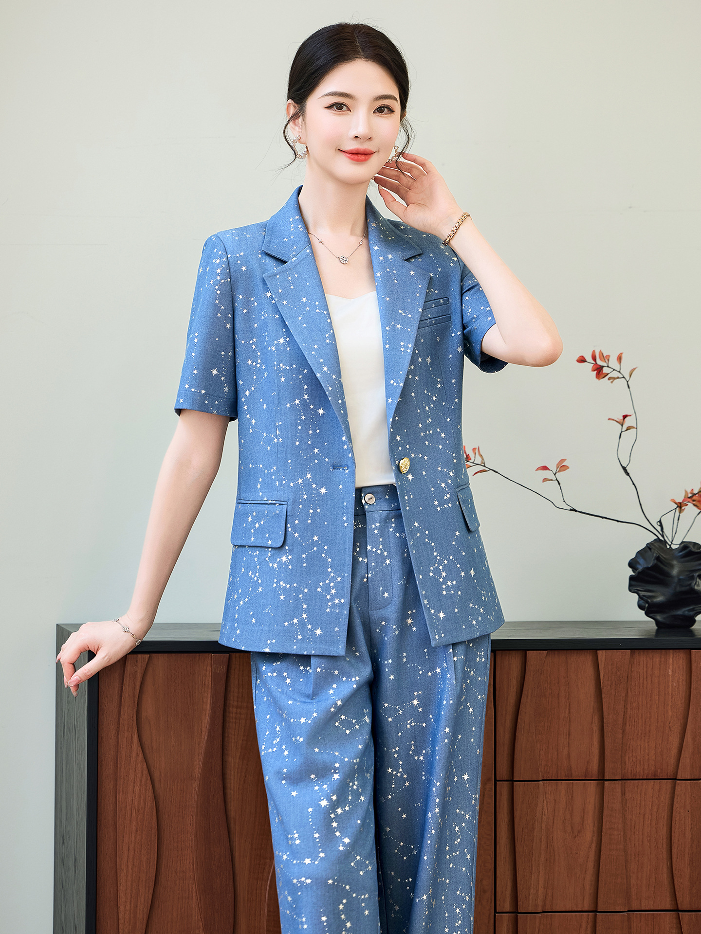 Fashion Blue Yellow Short Slee - Yellow Formal Wear Women บทวิจารณ์และราคา