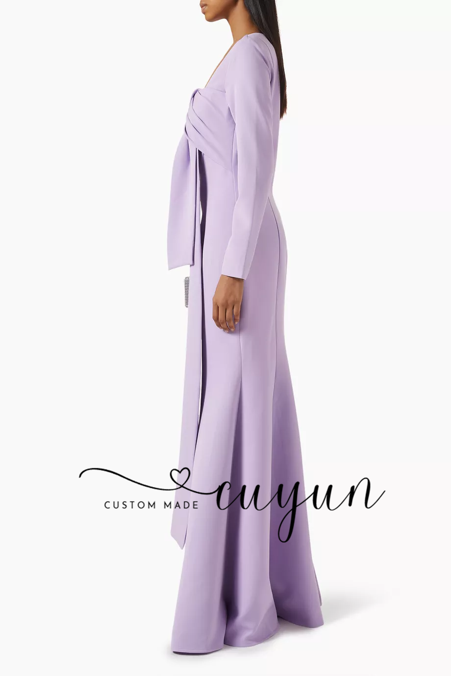 CUYUN Customized Lavender Wome - Women'S Formal Dinner Wear บทวิจารณ์และราคา