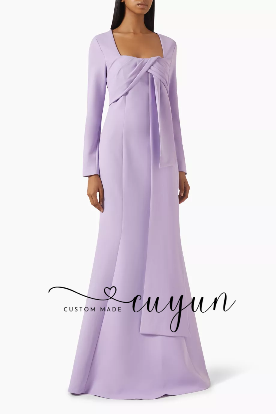 CUYUN Customized Lavender Wome - Women'S Formal Dinner Wear บทวิจารณ์และราคา