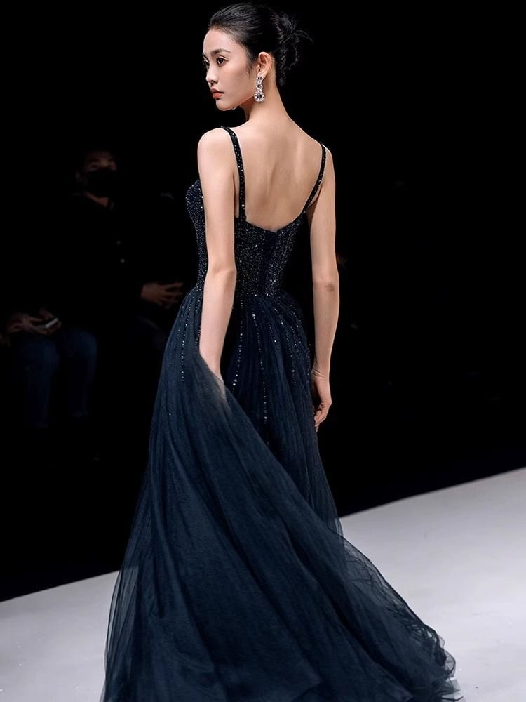 Elegant Princess Navy Blue Seq - Women Formal Wear For Graduation บทวิจารณ์และราคา
