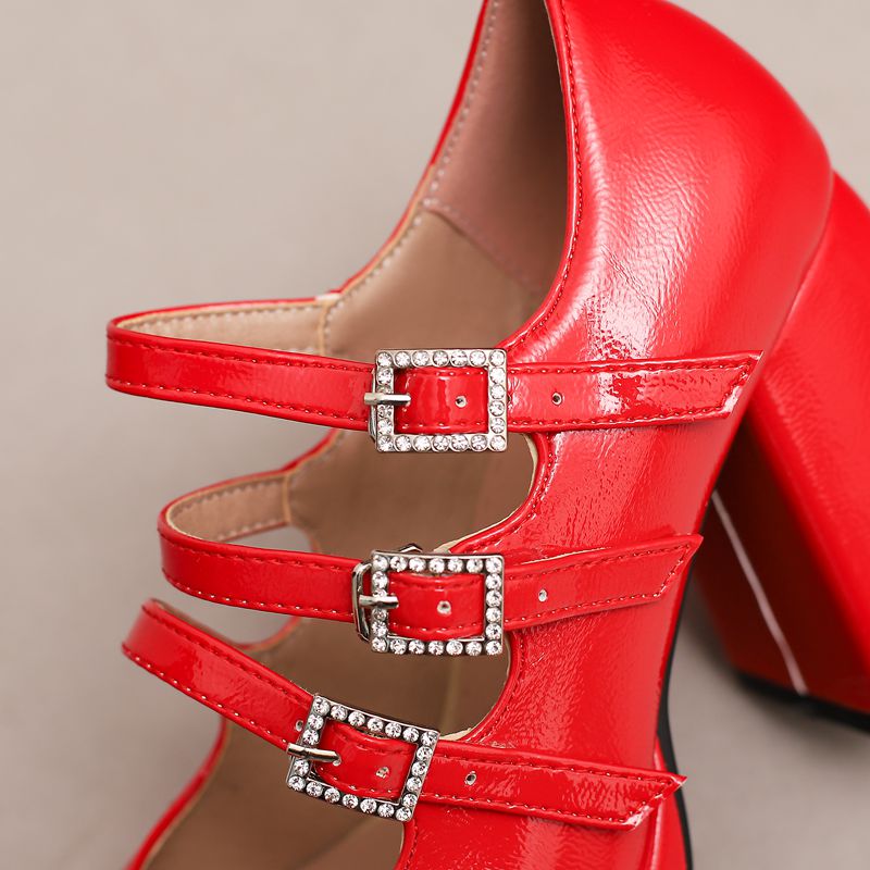 SIMLOVEYO Brand Women Pump Rou - Pump Heel Block บทวิจารณ์และราคา