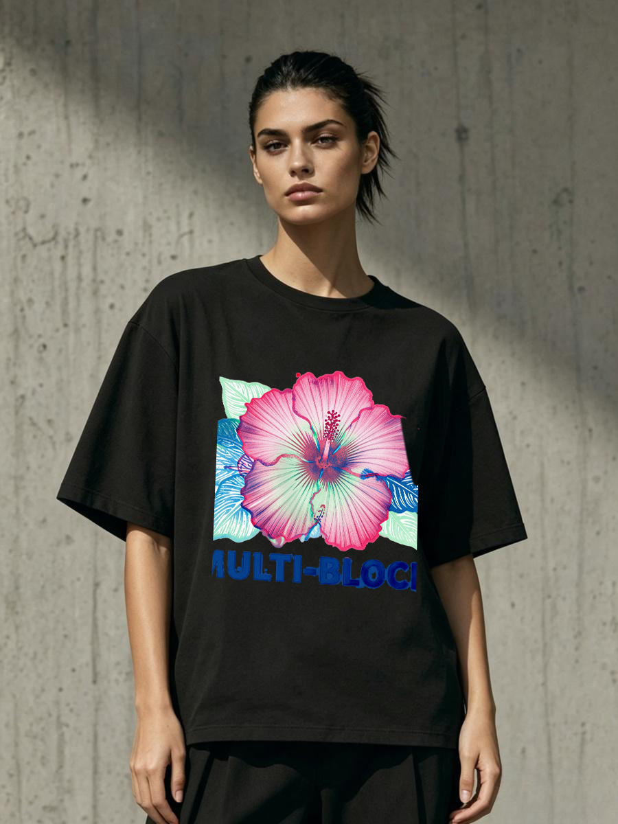 T Shirts Woman Block Print Han - Women Formal Wear Ethnic บทวิจารณ์และราคา