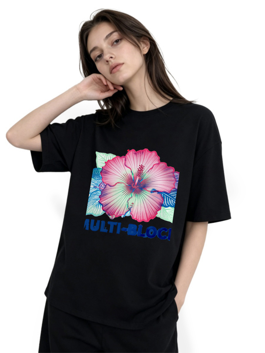 T Shirts Woman Block Print Han - Women Formal Wear Ethnic บทวิจารณ์และราคา