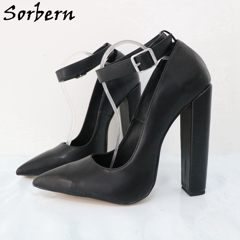 Sorbern Large Size Eu47 Women  - Pump Heel Block บทวิจารณ์และราคา