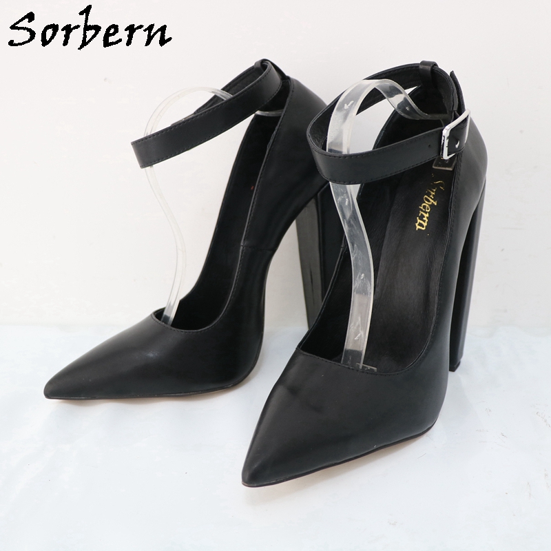 Sorbern Large Size Eu47 Women  - Pump Heel Block บทวิจารณ์และราคา