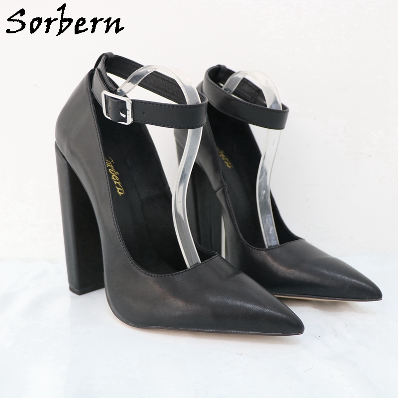 Sorbern Large Size Eu47 Women  - Pump Heel Block บทวิจารณ์และราคา