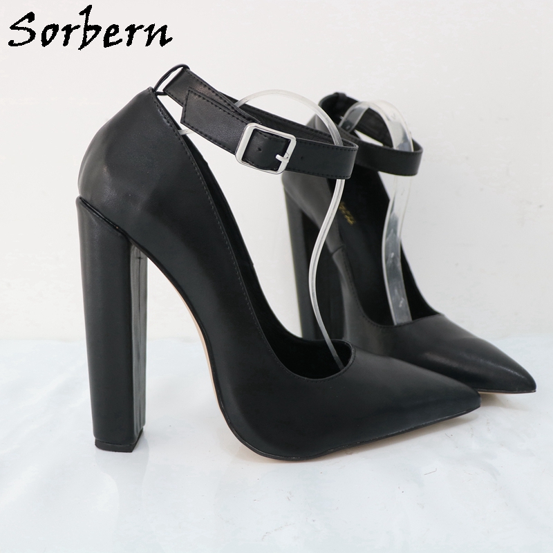 Sorbern Large Size Eu47 Women  - Pump Heel Block บทวิจารณ์และราคา
