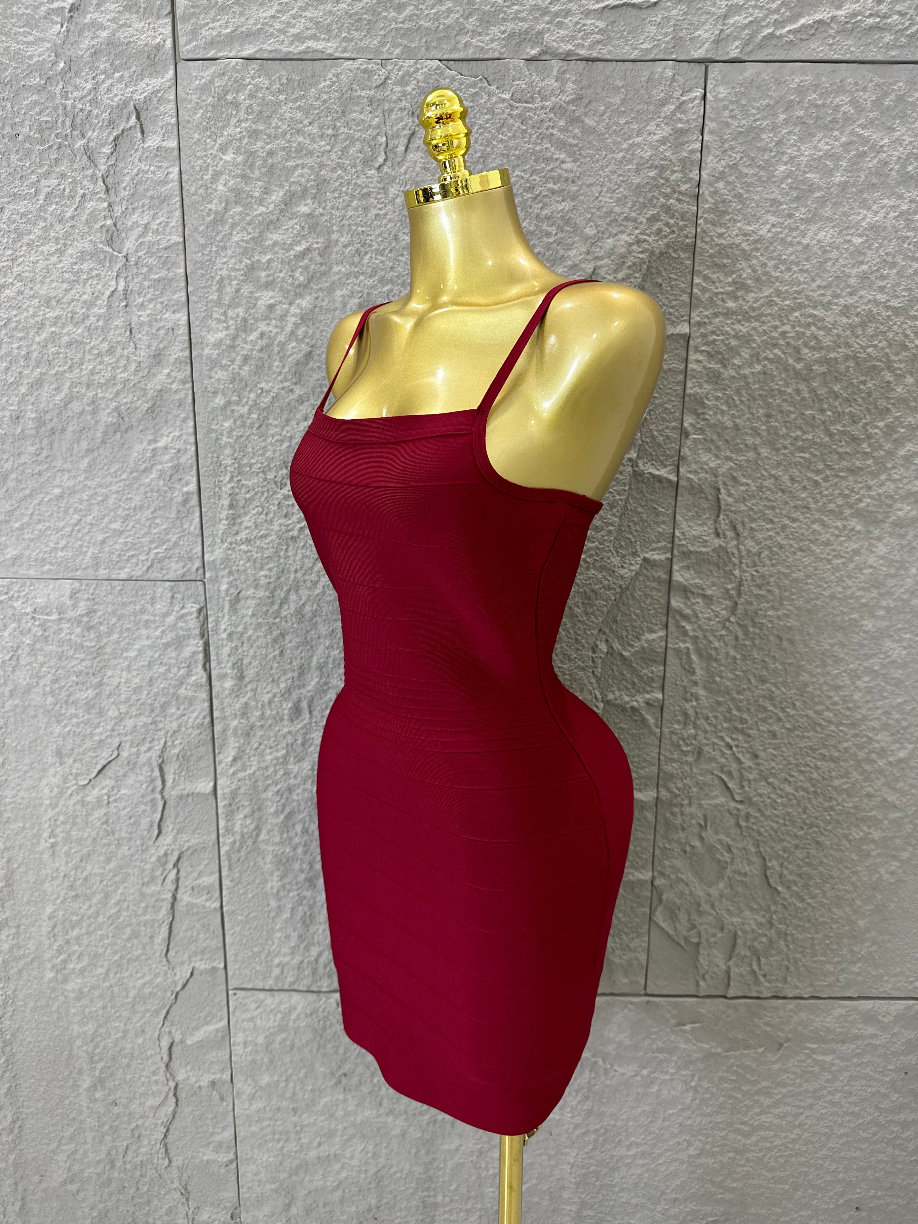Chic Burgundy Bandage Mini Dre - Women Formal Wear H&M บทวิจารณ์และราคา