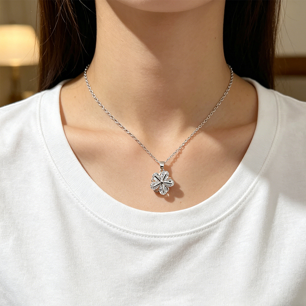 Versatile Flower Pendant Neckl - Women'S Formal Dinner Wear บทวิจารณ์และราคา