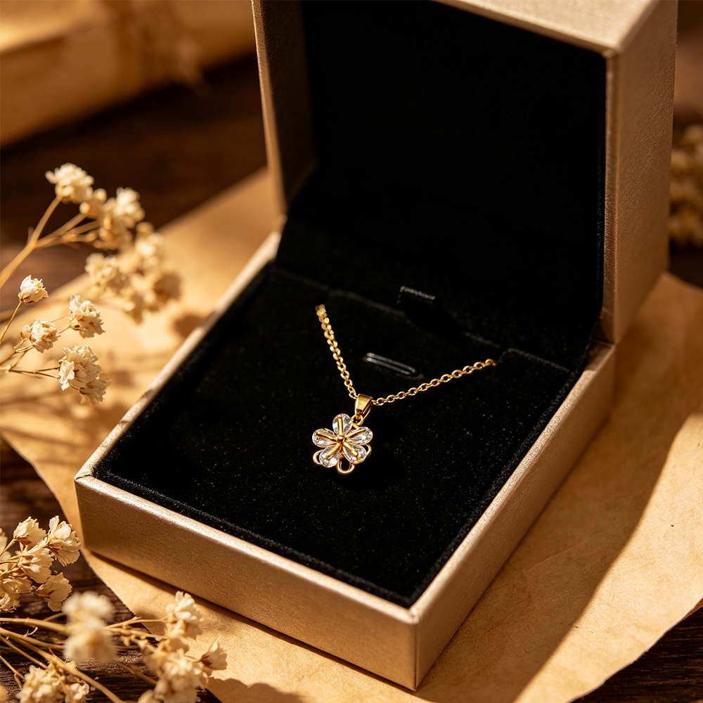 Versatile Flower Pendant Neckl - Women'S Formal Dinner Wear บทวิจารณ์และราคา