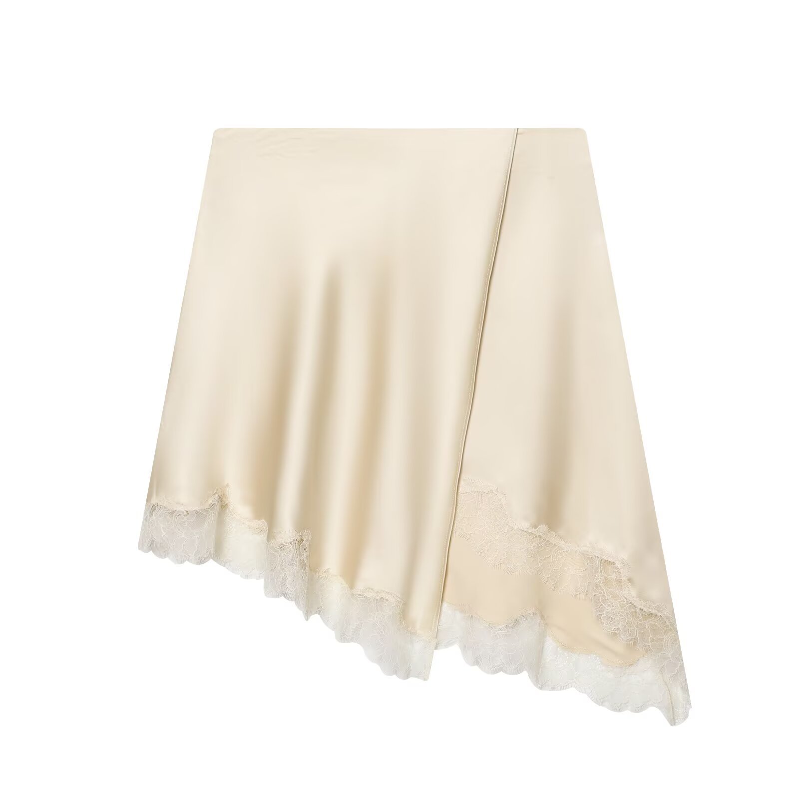 Women's Elegant Satin Lace Hem - Yellow Formal Wear Women บทวิจารณ์และราคา