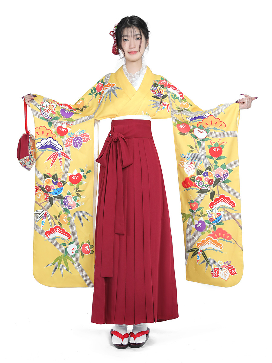Women's Japanese Kimono Set Wa - Women Formal Wear For Graduation บทวิจารณ์และราคา