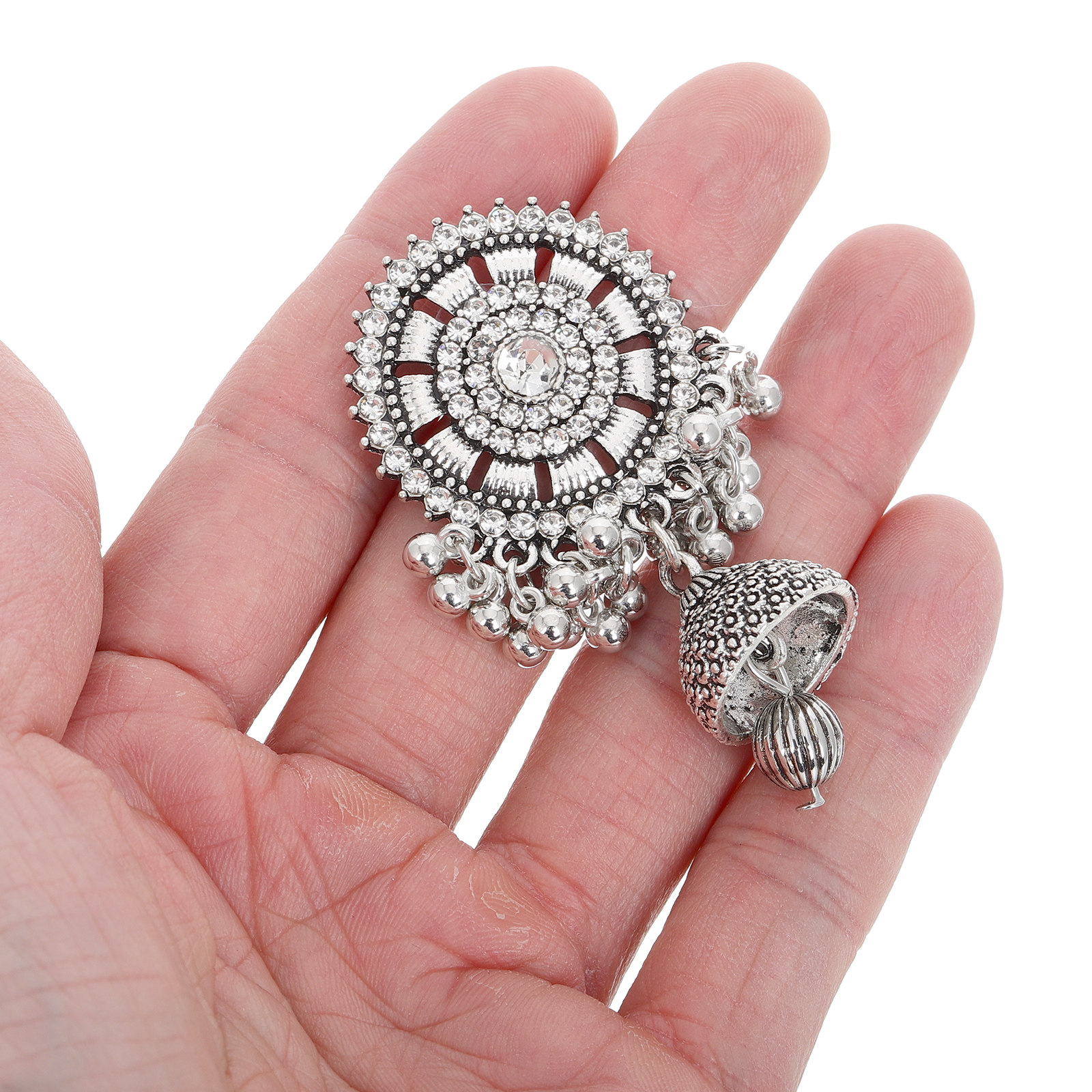1Pair Oxidized Silver Boho Eth - Women Formal Wear Ethnic บทวิจารณ์และราคา