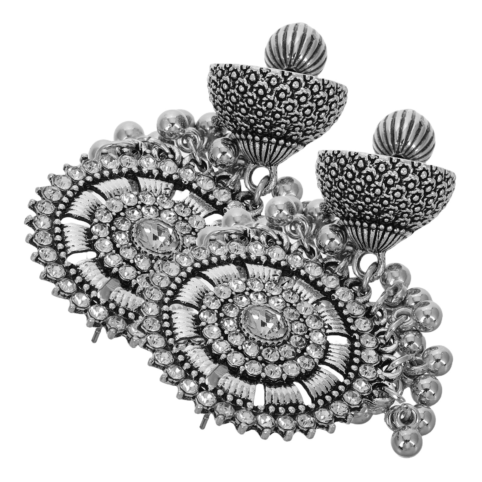 1Pair Oxidized Silver Boho Eth - Women Formal Wear Ethnic บทวิจารณ์และราคา