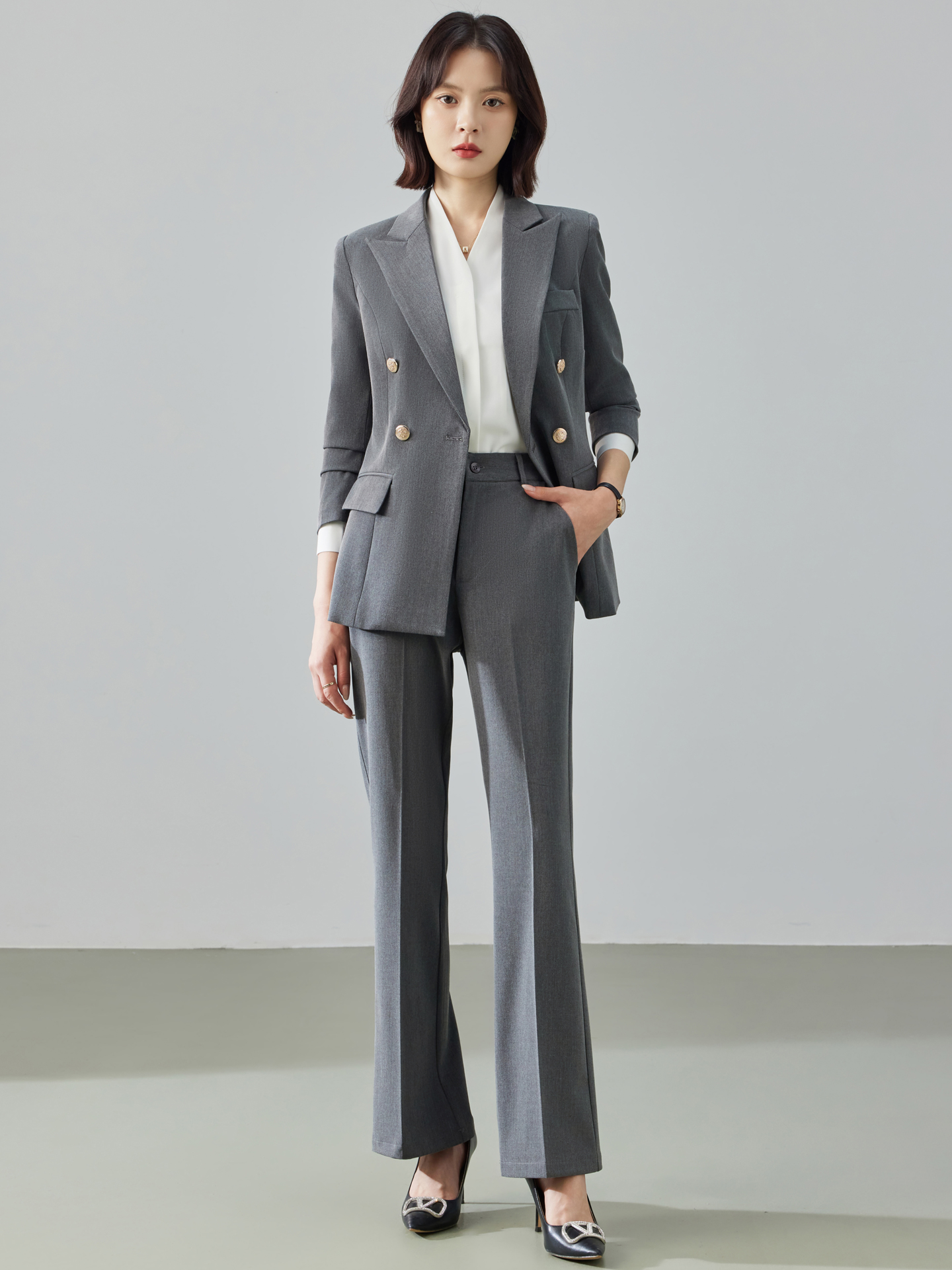 Cobalt Blue Suit Set for Women - Women Formal Wear For Graduation บทวิจารณ์และราคา