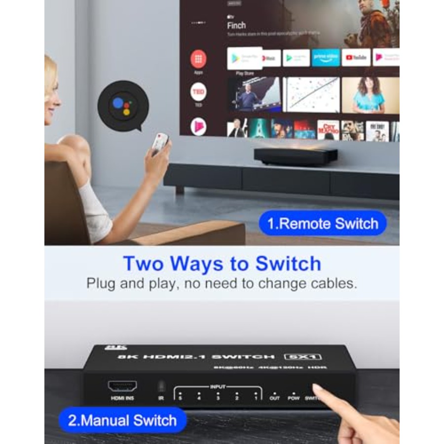 HDMI Switch k@20Hz 8K@60Hz - H - K&G Women'S Formal Wear บทวิจารณ์และราคา
