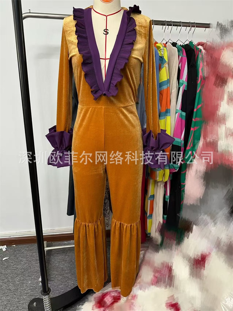 Yellow Purple Velvet Women Jum - Yellow Formal Wear Women บทวิจารณ์และราคา